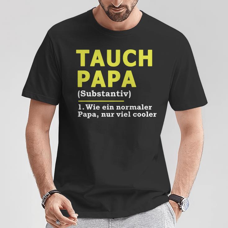 Tauch Papa T-Shirt Lustige Geschenke