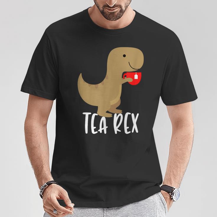 Tea Rex Cute Tyrannosaurus Dino T-Shirt Lustige Geschenke