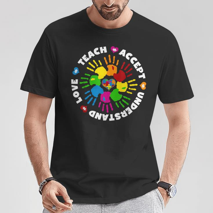Teach Accept Love Understand Autism Awareness T-Shirt Unique Gifts