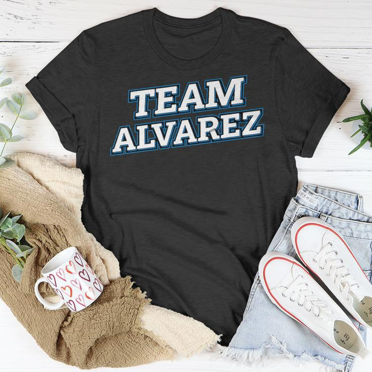 Team Alvarez Relatives Last Name Family Matching T-Shirt Funny Gifts
