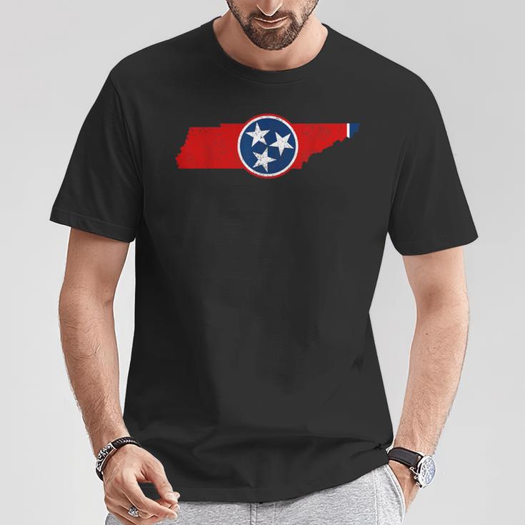 Tennessee Flag Tn Pride State Map Nashville Memphis T-Shirt Unique Gifts