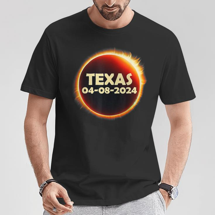 Texas Solar Eclipse 2024 April 8 Totality Texas T-Shirt Unique Gifts