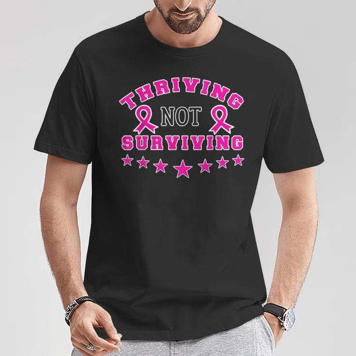 Thriving Not Surviving Cancer Awareness Memes T-Shirt Unique Gifts