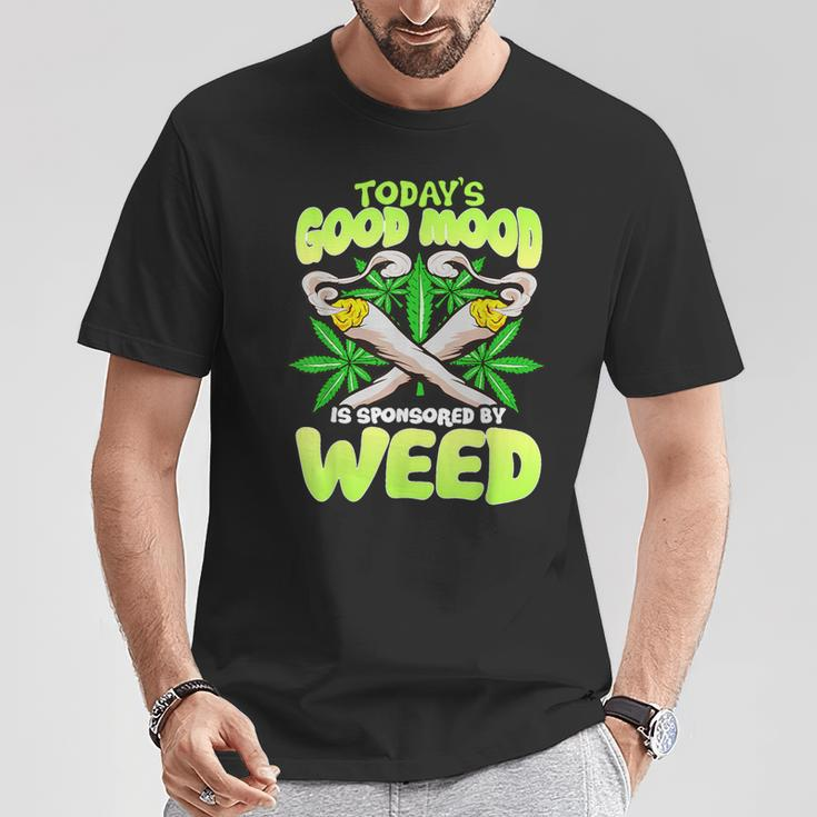 Today Good Mood Is Sponsored By Weed Cannabis T-Shirt Unique Gifts