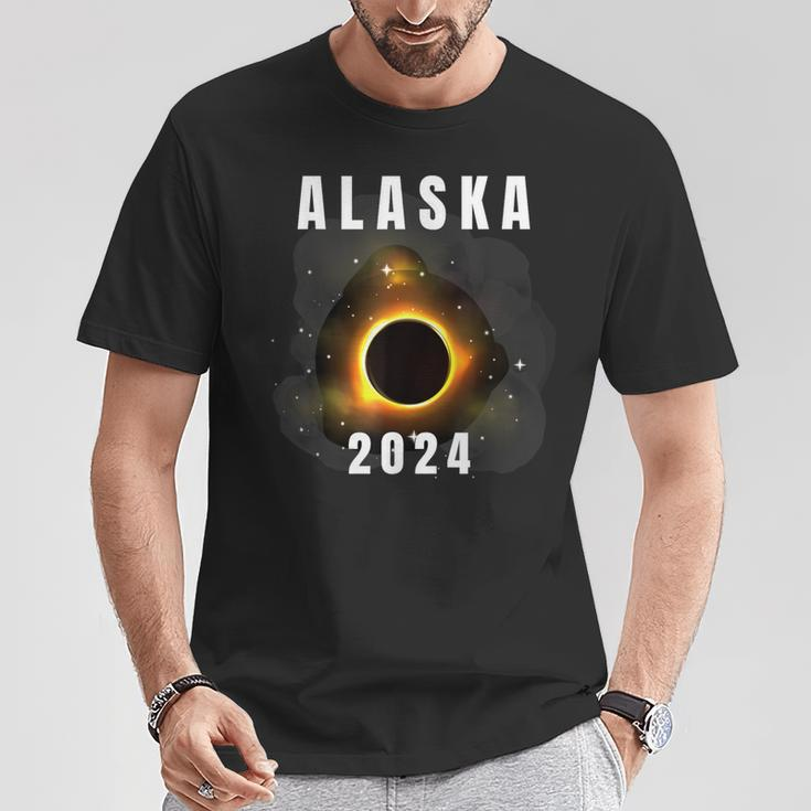 Total Solar Eclipse 2024 Alaska Eclipse 2024 T-Shirt Unique Gifts
