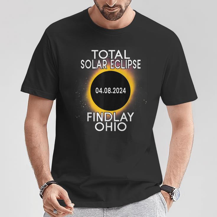 Total Solar Eclipse 2024 Findlay Ohio Sun Moon Totality T-Shirt Unique Gifts