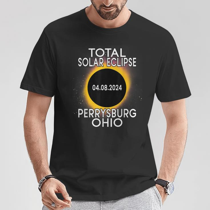 Total Solar Eclipse 2024 Perrysburg Ohio T-Shirt Unique Gifts