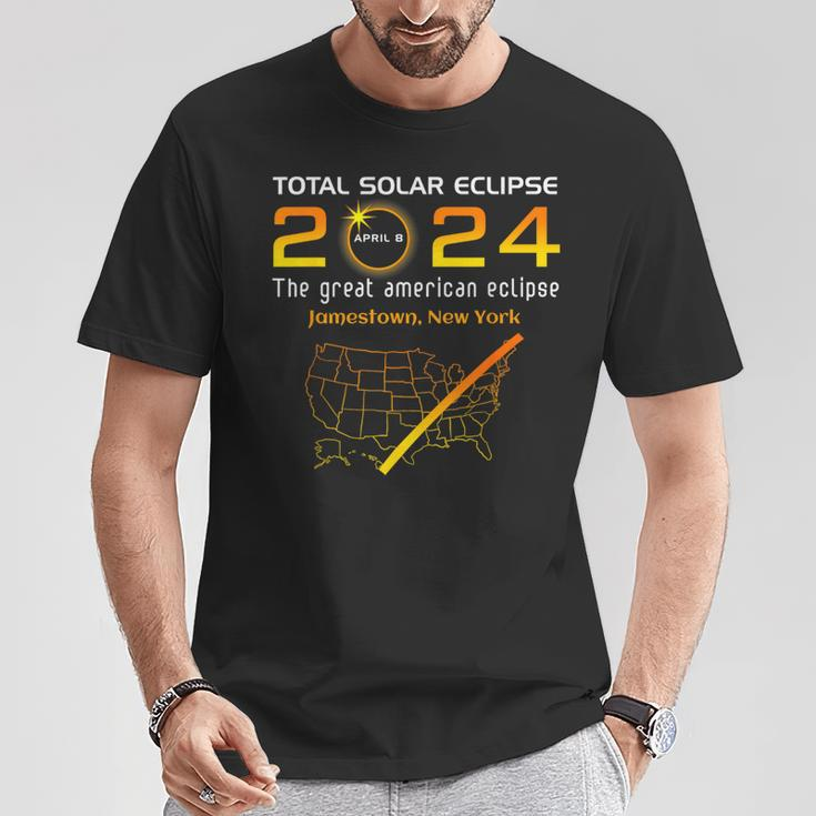 Total Solar Eclipse April 8 2024 Jamestown New York Ny Moon T-Shirt Unique Gifts