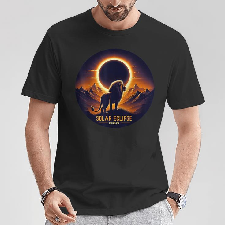 Total Solar Eclipse Leo April 8 2024 Solar Eclipse T-Shirt Funny Gifts