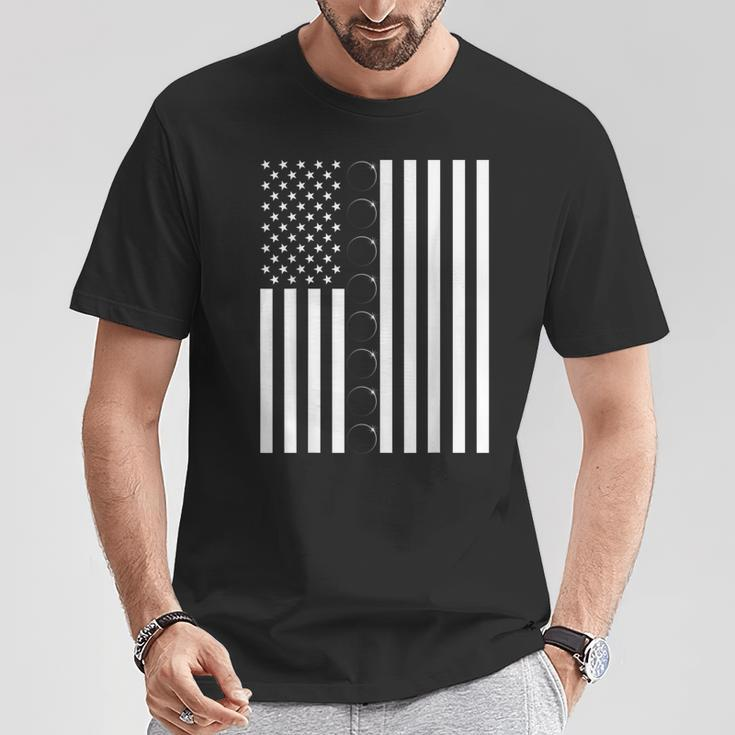 Total Solar Eclipse Us American Flag 04082024 Totality T-Shirt Unique Gifts