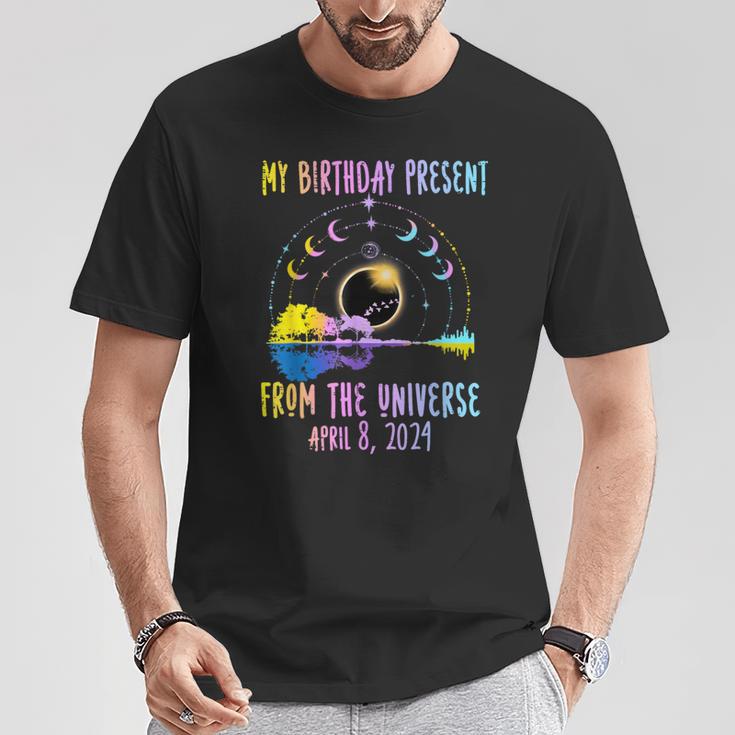 Total Solar Eclipse And Yes It's My Birthday April 8 2024 T-Shirt Unique Gifts