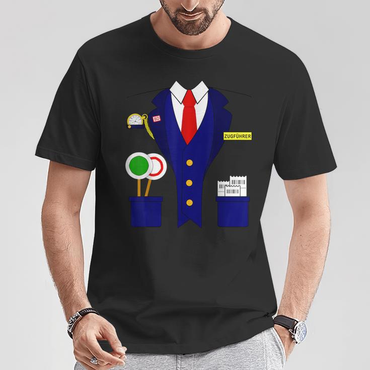 Trainführer Schaffner Train Train Driver Carnival Costume T-Shirt Lustige Geschenke