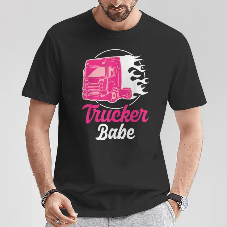 Trucker Babe Truck Driver And Trucker T-Shirt Lustige Geschenke