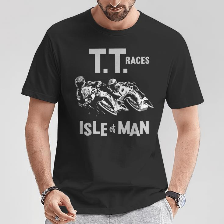 Tt Races Isle Of Man Navy And Black T-Shirt Unique Gifts