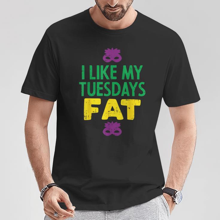 I Like My Tuesdays Fat Jester Mask Mardi Gras Carnival T-Shirt Unique Gifts