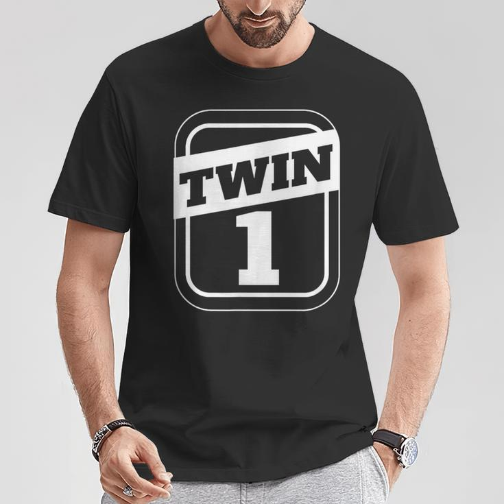 Twin 1 Twin 2 Twins Boys Twins Girls Matching T-Shirt Unique Gifts