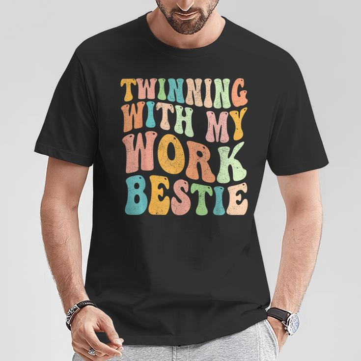 Twinning With My Work Bestie Spirit Week Best Friend Twin T-Shirt Personalized Gifts