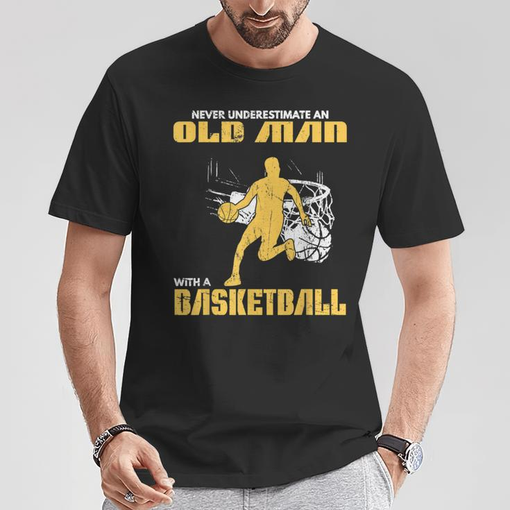 Never Underestimate An Old Man With A Basketball Og T-Shirt Personalized Gifts