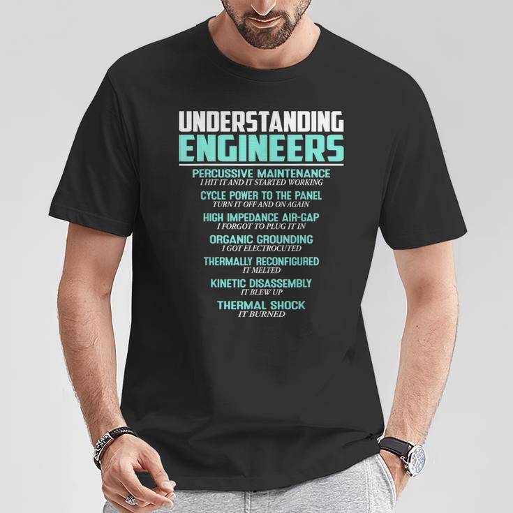 Understanding Engineers Mechanical Sarcastic Engineering T-Shirt Unique Gifts