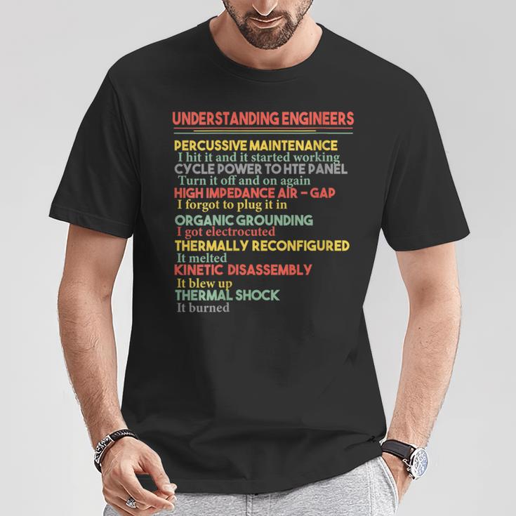 Understanding Engineers Percussive Retro Vintage T-Shirt Unique Gifts