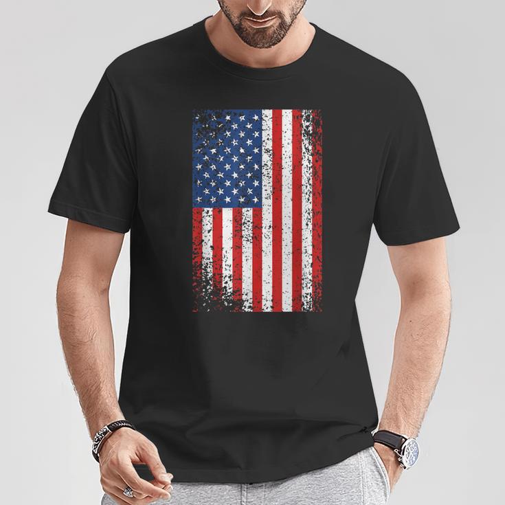 Usa Flag 4Th July Red White Blue Stars & Stripes T-Shirt Unique Gifts