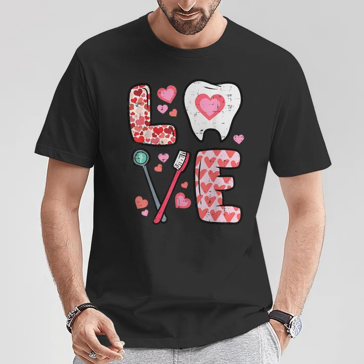 Valentines Day Love Tooth Dental Life Cute Dentist Women T-Shirt Unique Gifts