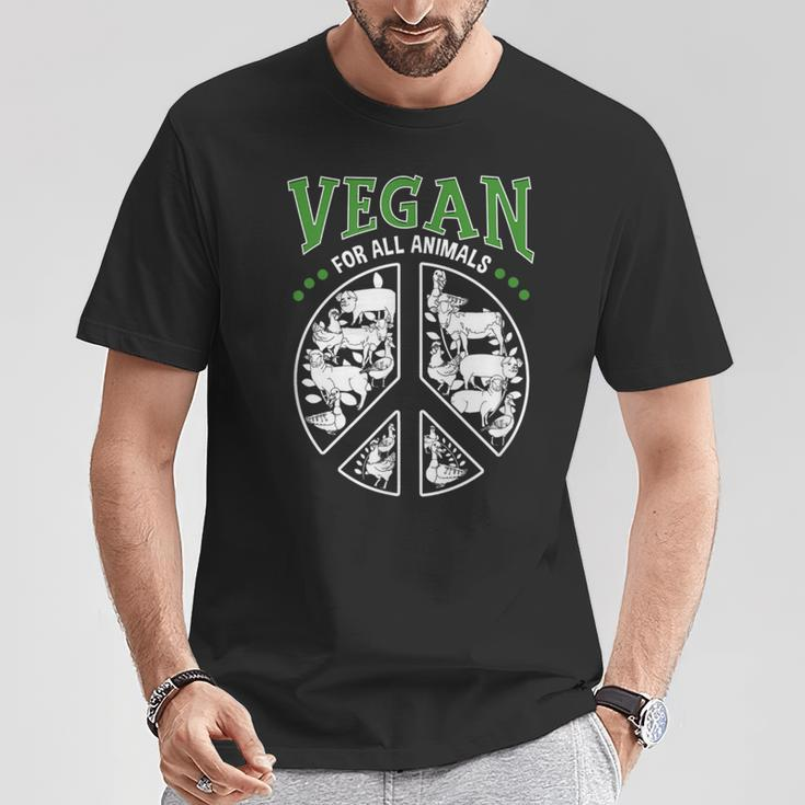 Vegan For All Animals And Peace Love Equality And Hope T-Shirt Unique Gifts