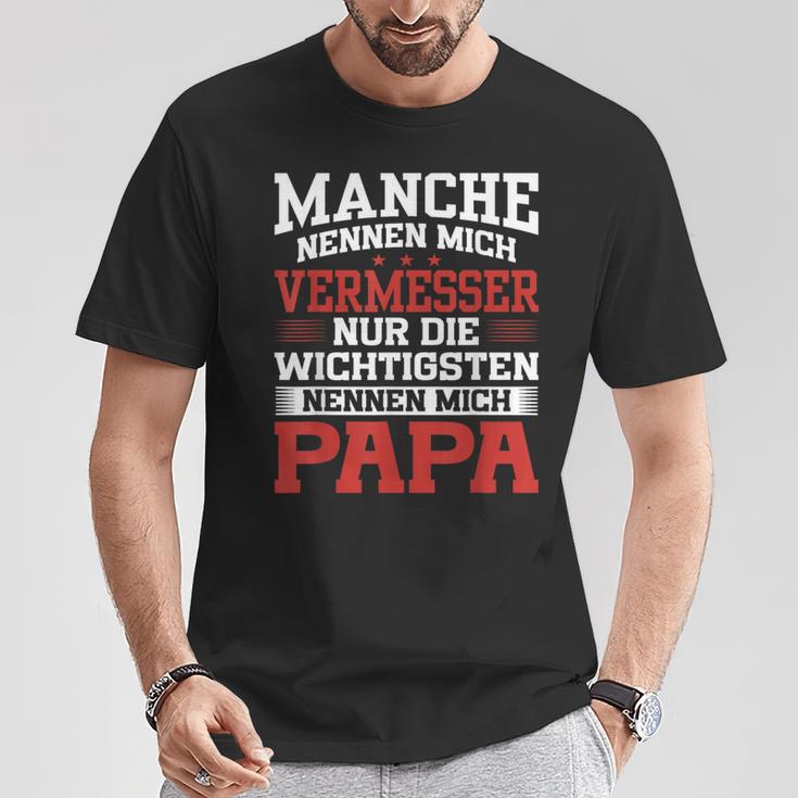 Vermesser Nennen Mich Papaermesser T-Shirt Lustige Geschenke