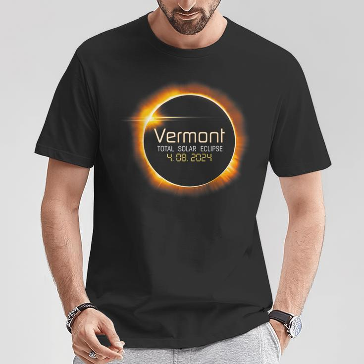 Vermont Totality Total Solar Eclipse April 8 2024 T-Shirt Unique Gifts