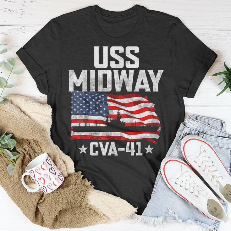 Veterans Day Uss Midway Cva-41 Armed Forces Soldiers Army T-Shirt Unique Gifts