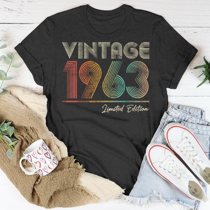 Vintage 1963 61 Year Old 61St Birthday For Women T-Shirt Funny Gifts