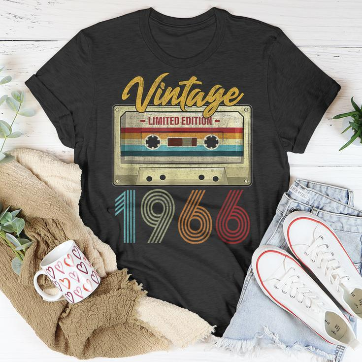 Vintage 1966 Retro Cassette Tape 57 Years Old 57Th Birthday T-Shirt Unique Gifts