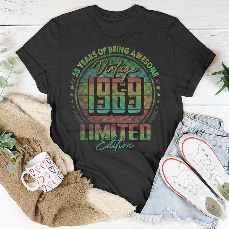 Vintage 1969 Limited Edition 55 Year Old 55Th Birthday T-Shirt Funny Gifts