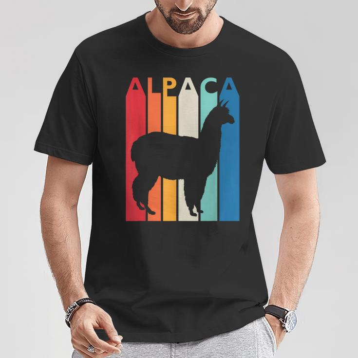 Vintage Alpaca Retro For Animal Lover Alpaca T-Shirt Unique Gifts