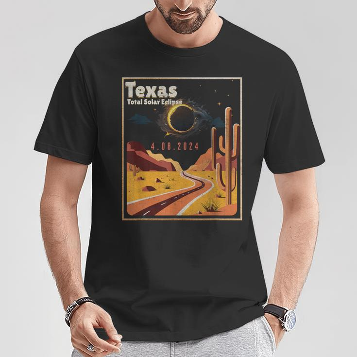 Vintage America Totality Texas Total Solar Eclipse 40824 T-Shirt Unique Gifts
