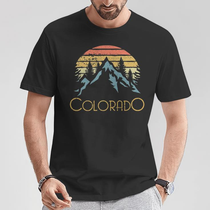Vintage Co Colorado Mountains Outdoor Adventure T-Shirt Unique Gifts