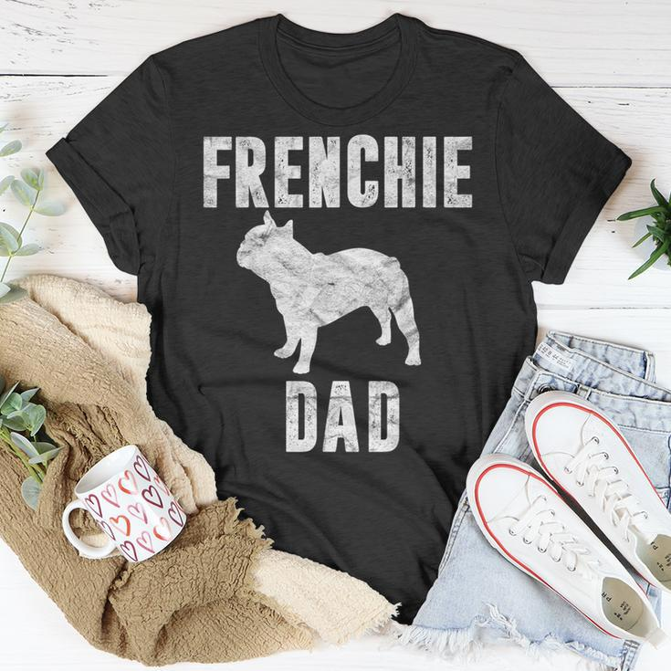 Vintage French Bulldog Dad Dog Daddy Frenchie Father T-Shirt Unique Gifts