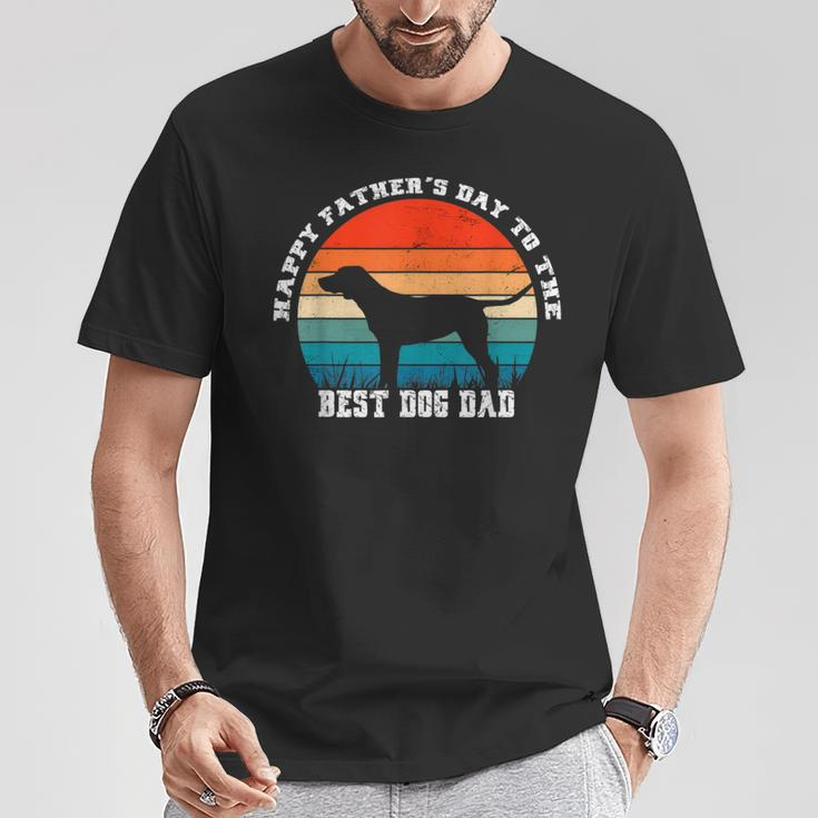 Vintage Happy Father’S Day To The Best Dog Dad T-Shirt Unique Gifts