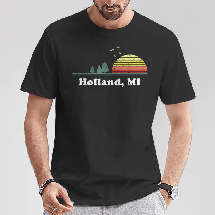 Vintage Holland Michigan Home Souvenir Print T-Shirt Unique Gifts