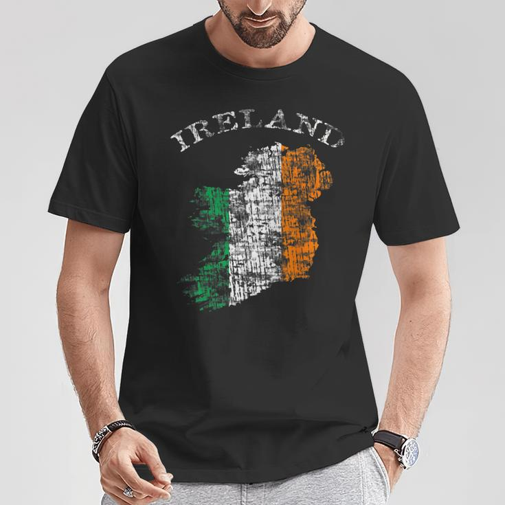 Vintage Ireland Irish Flag T-Shirt Lustige Geschenke
