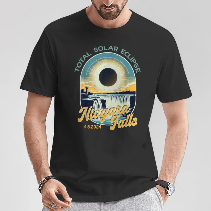Vintage Look Total Solar Eclipse Niagara Falls T-Shirt Funny Gifts