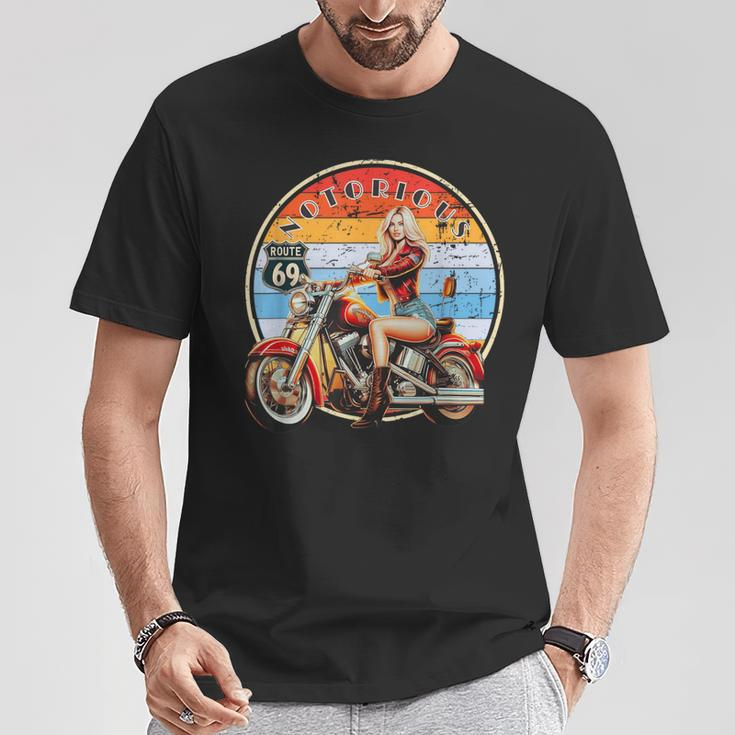 Vintage Motorbike Sexy Pin-Up Biker T-Shirt Unique Gifts