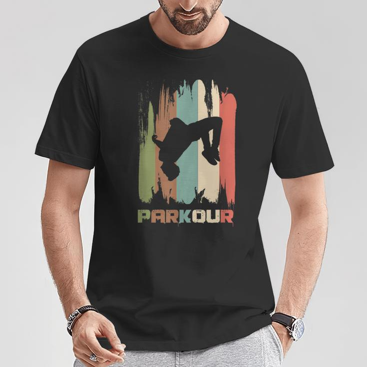 Vintage Parkour Freerunner Retro Parkour Runner T-Shirt Lustige Geschenke