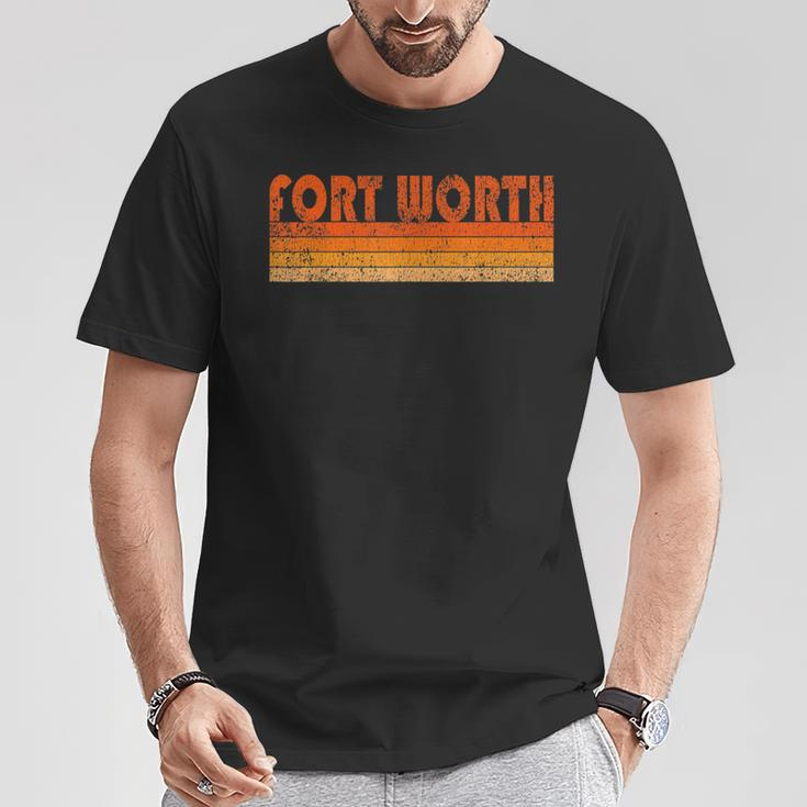 Vintage Retro Fort Worth Texas T-Shirt Unique Gifts