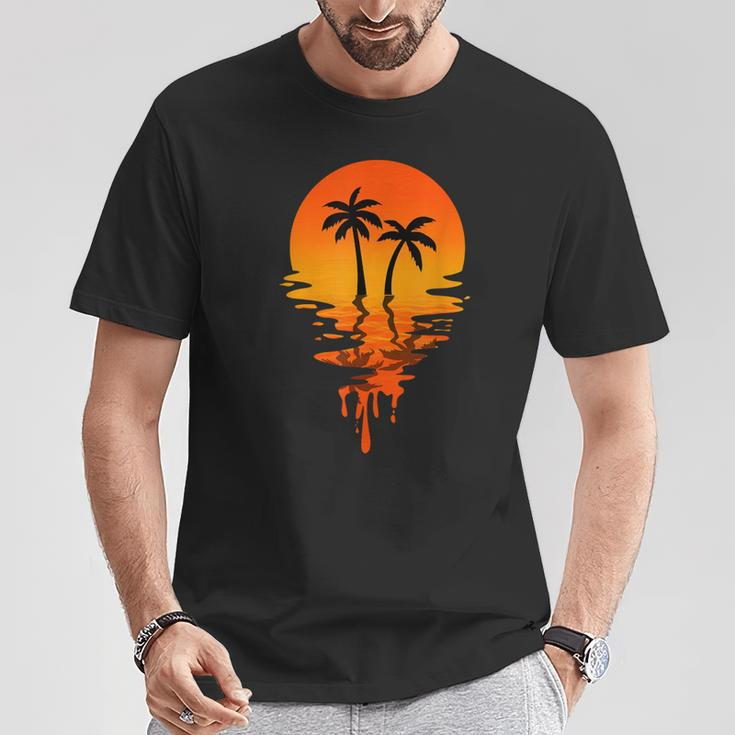 Vintage Retro Style Palm Tree T-Shirt Unique Gifts