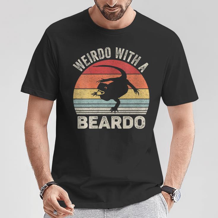 Vintage Retro Weirdo With A Beardo Bearded Dragon T-Shirt Unique Gifts