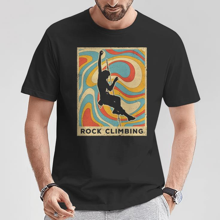 Vintage Rock Climbing Sport Retro Poster T-Shirt Unique Gifts