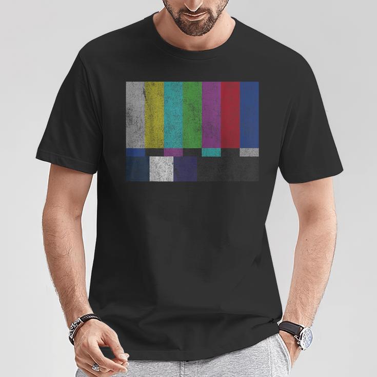 Vintage Tv Test Pattern Color Bars T-Shirt Unique Gifts