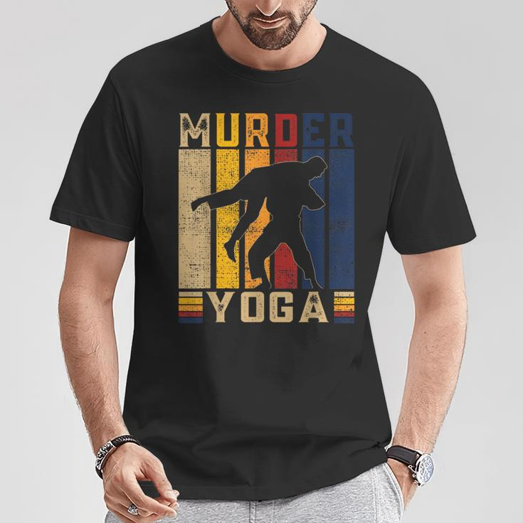 Vintage Yoga Martial Arts Jiu Jitsu Karate Sports T-Shirt Unique Gifts