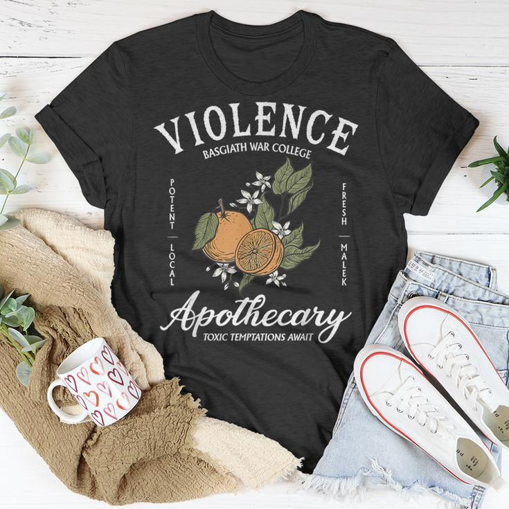 Violence Basgiath College Apothecary Toxic Temptations Await T-Shirt Unique Gifts